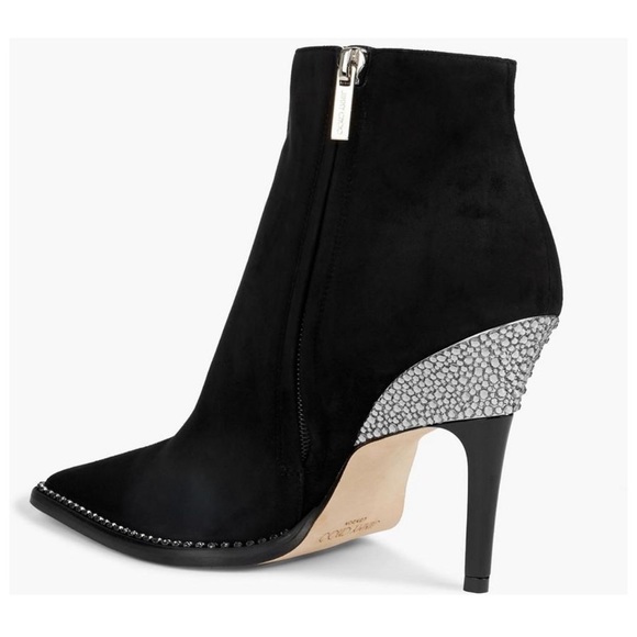 JIMMY CHOO Brecken 100 crystal-embellished suede ankle boots-(NEW) size: 37.5 - Picture 3 of 7
